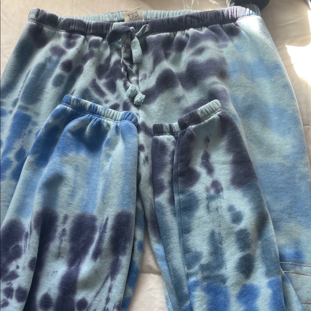 Victoria Secret PINK Women’s Blue Tie-Dye Sweatpants Joggers | Size XL - Picture 8 of 9